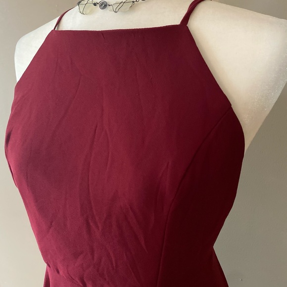 Lulu’s Mythical Kind Of Love Wine Gown Dress - Picture 5 of 9